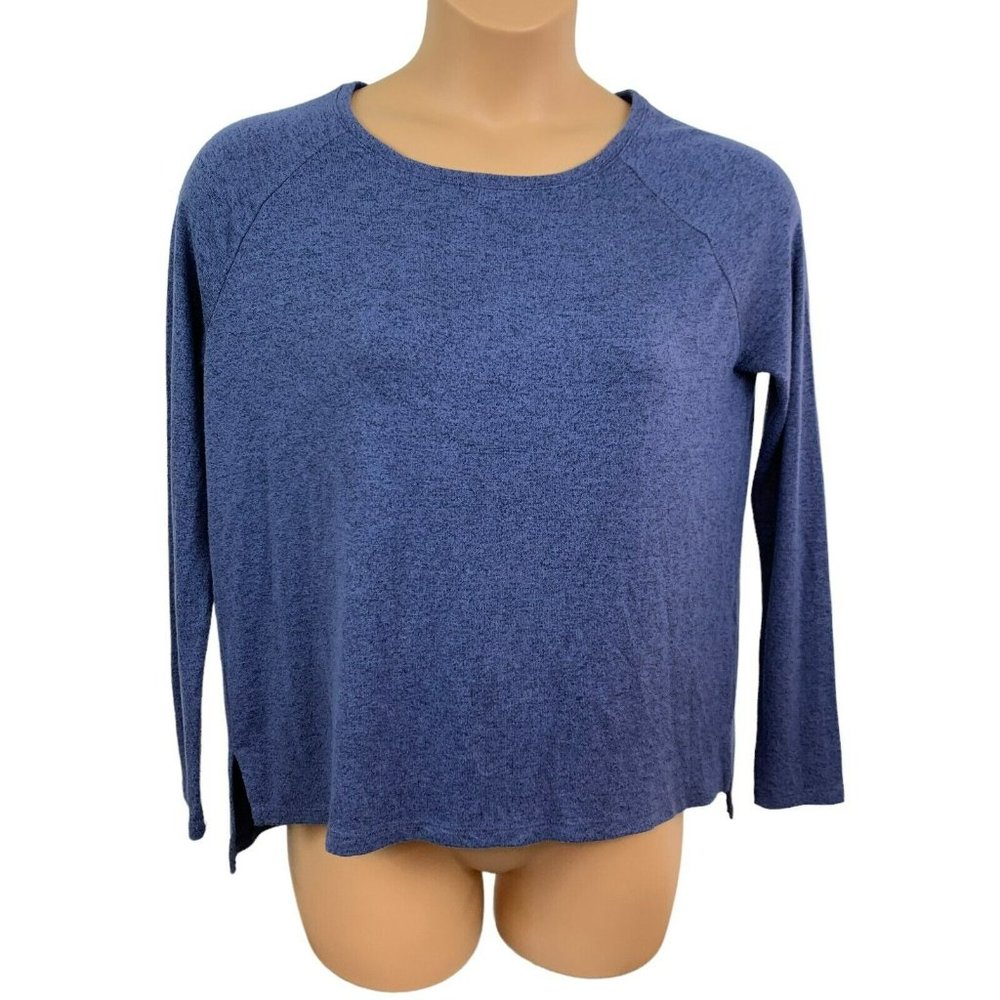 OLD NAVY Womens Small Blue Majestic Sea Luxe Loose Sweater Long Sleeve Pullover